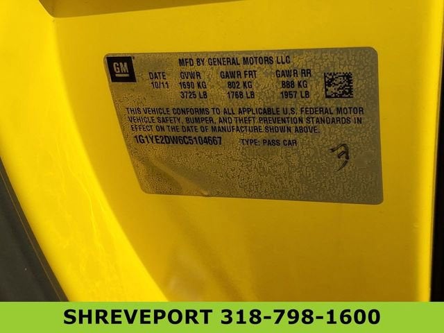 2012 Chevrolet Corvette w/1LT