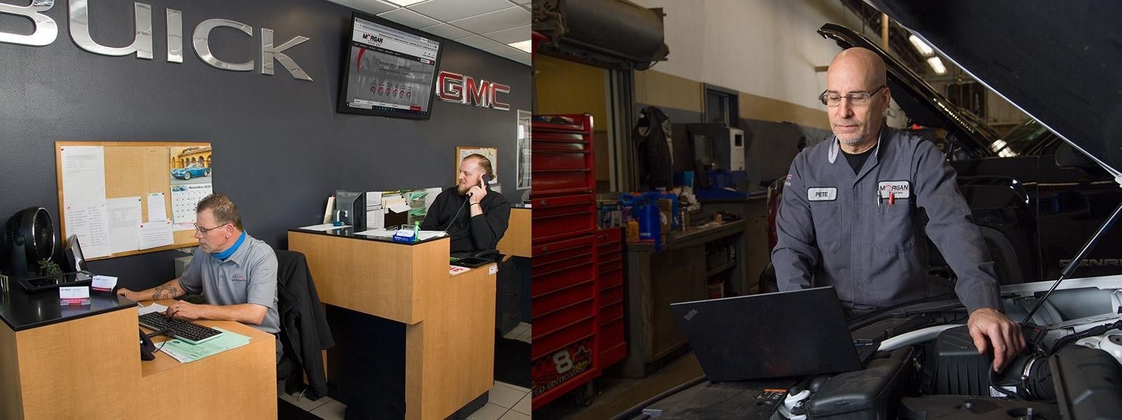 Morgan Buick GMC Shreveport employees working
